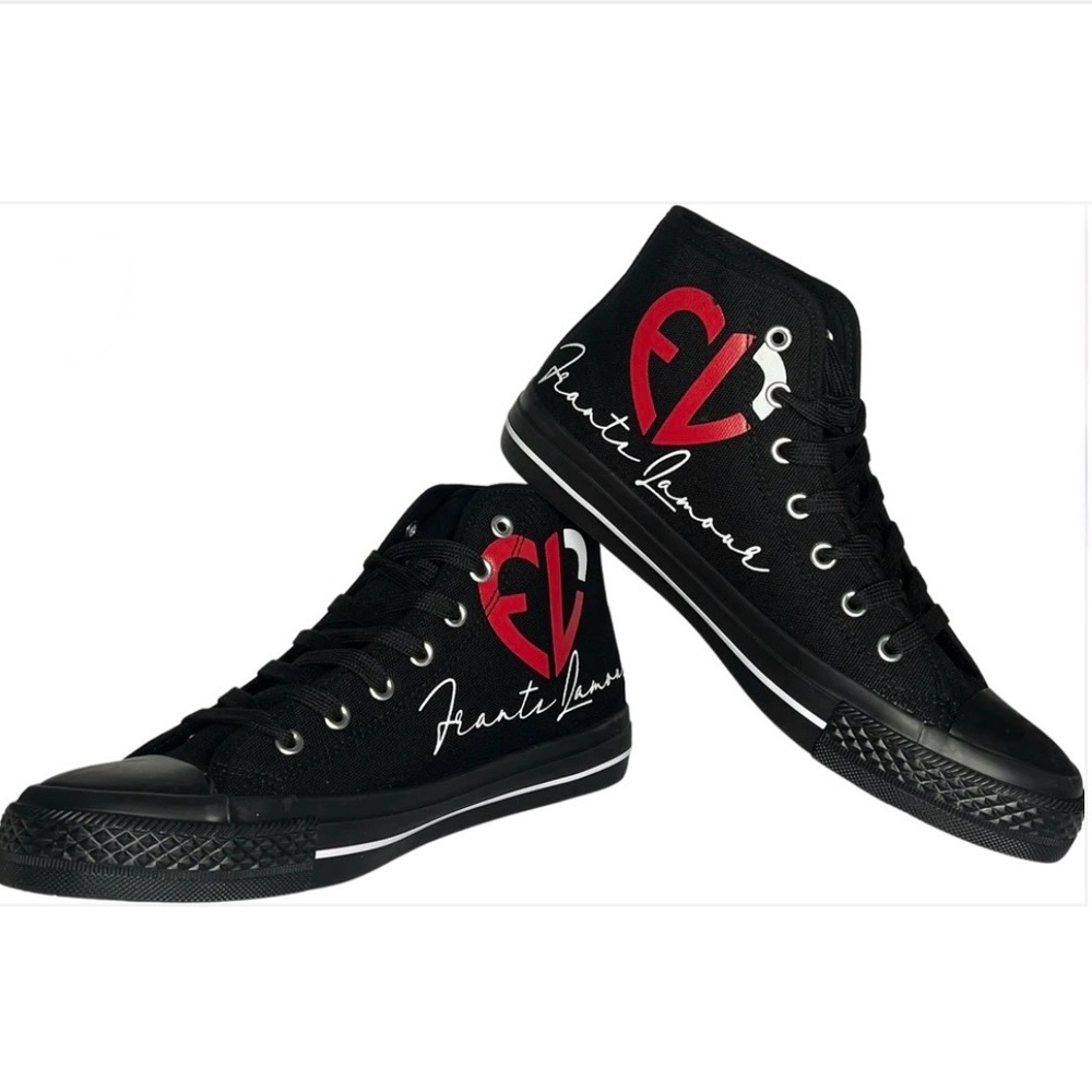 Frantz Lamour Classic Men’s High Top Canvas Lace up Casual Walking Shoes SZ 7.5